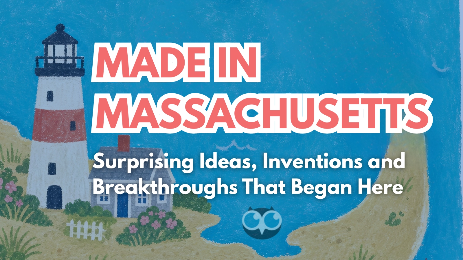 Made in Massachusetts program cover with a lighthouse and coastal illustration
